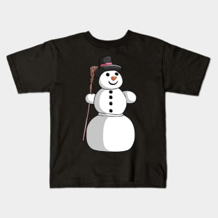 Snowman Winter Snow Christmas Xmas Kids T-Shirt